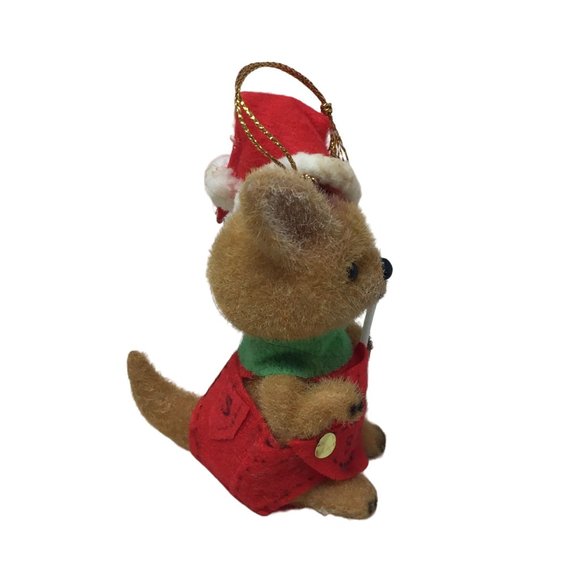 Vintage Critter Sitter "Sydney" Mouse Christmas Holiday Ornament - Picture 4 of 5